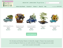 Tablet Screenshot of gudgersflowers.com